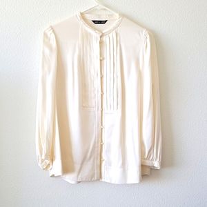 Andy & Debb cream, ivory dress shirt